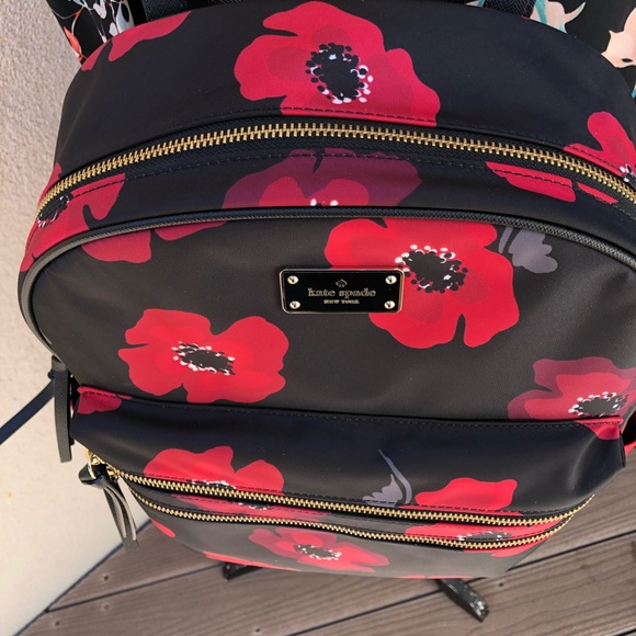 NWT Kate spade ♠️ large Wilson Road Poppy Backpack - Picture 8 of 8